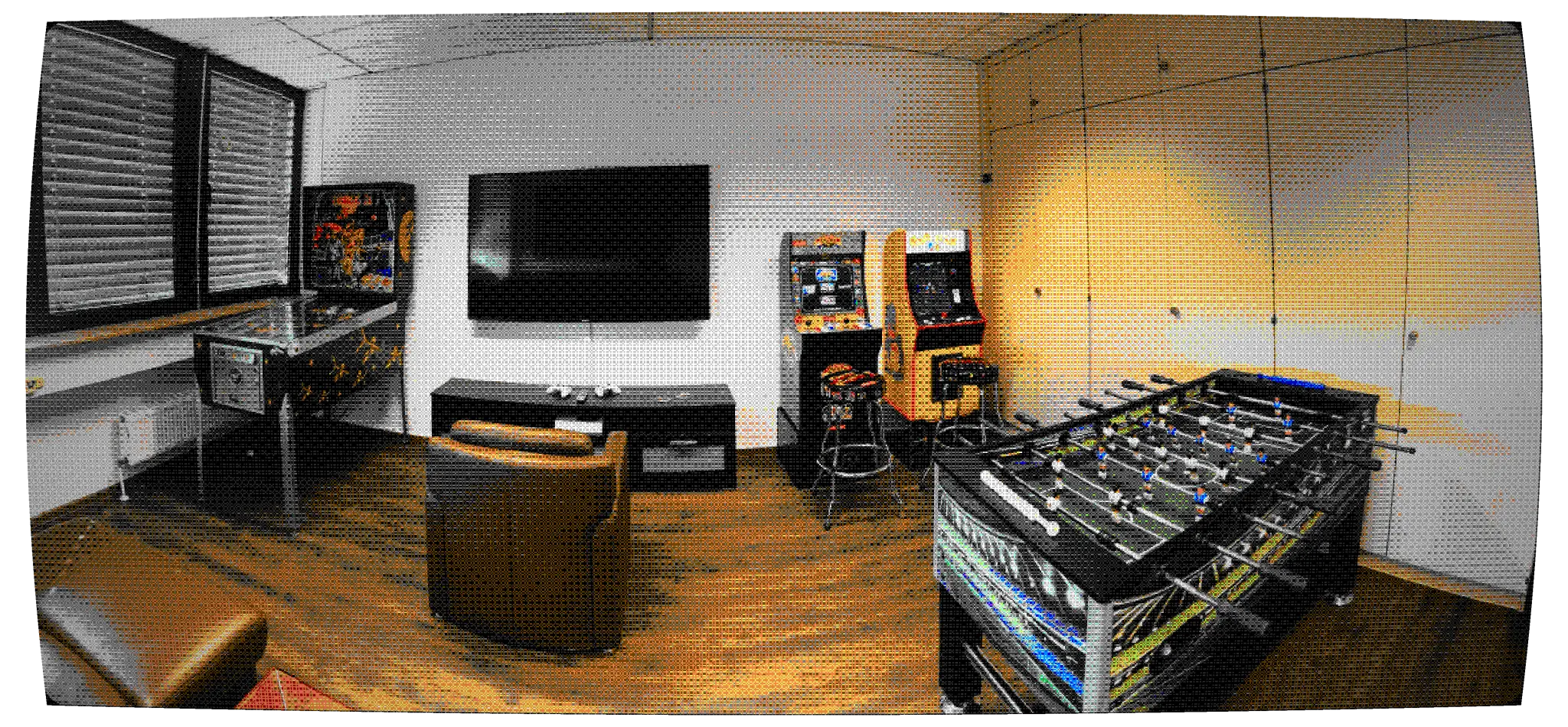 Das Spielzimmer in unserem Büro in Bad Soden. Hier zählen Highscores genauso wie Deadlines.